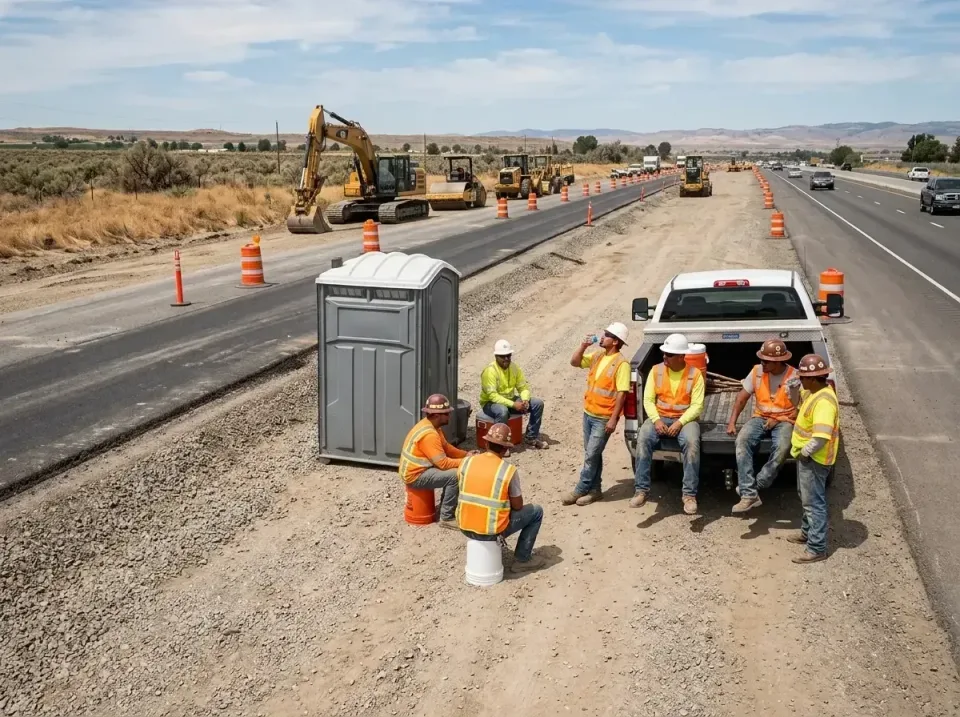 highway-road-construction-crew-007 — frequently asked questions, Porta Potty and Restroom Rentals in Manhattan Beach, CA